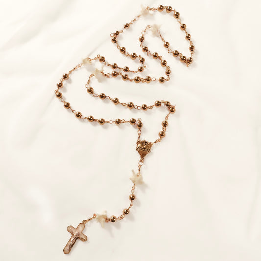 Gold Bone Rosary