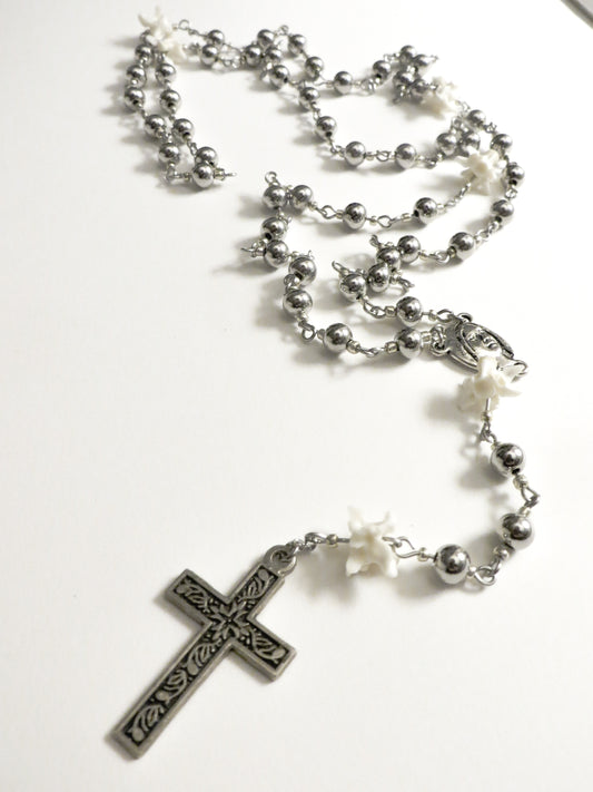 Stainless Steel bone rosary