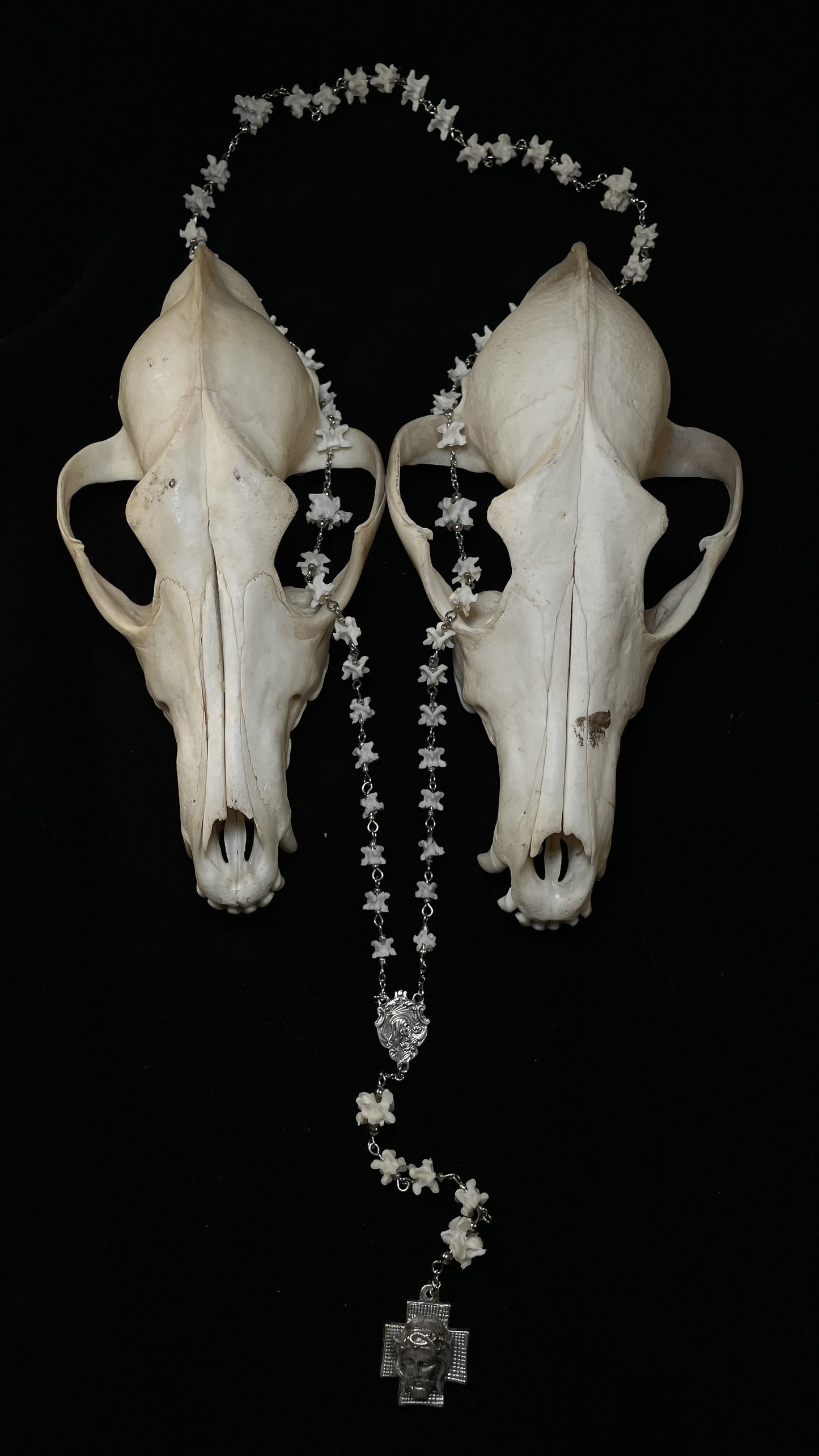 Bone Rosary with Vintage Components