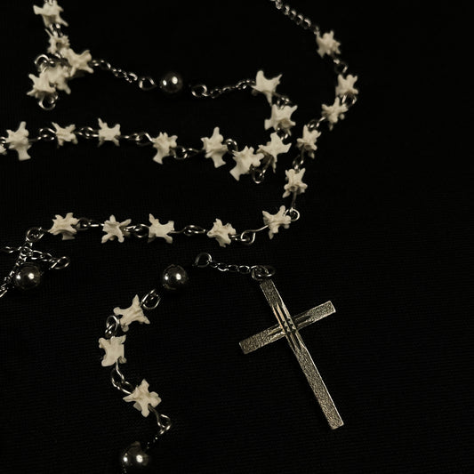 Bone Rosary—Stainless Steel