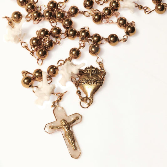 Gold Bone Rosary