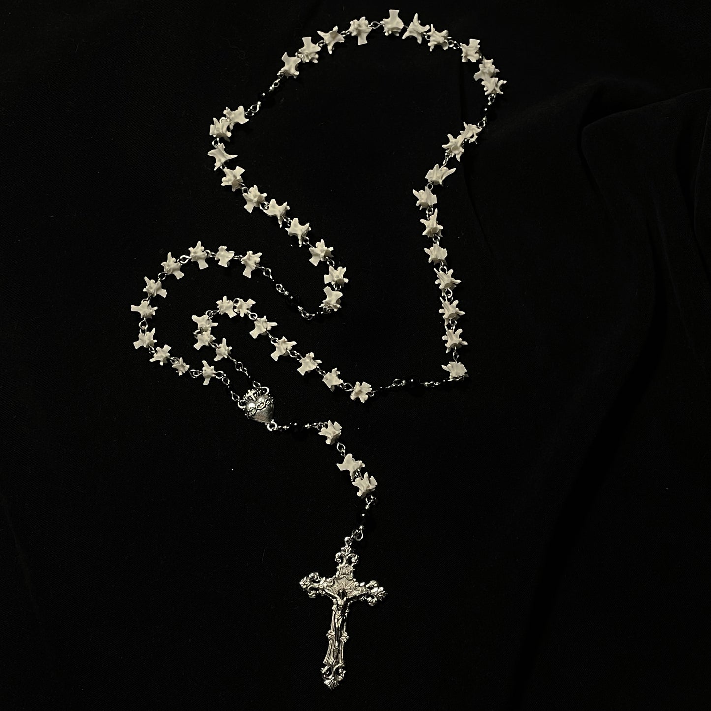 Sacred Heart bone rosary