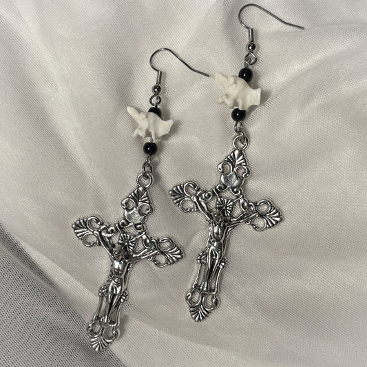 Cross earrings 007