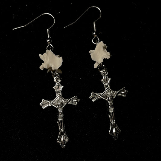 Cross earrings 010