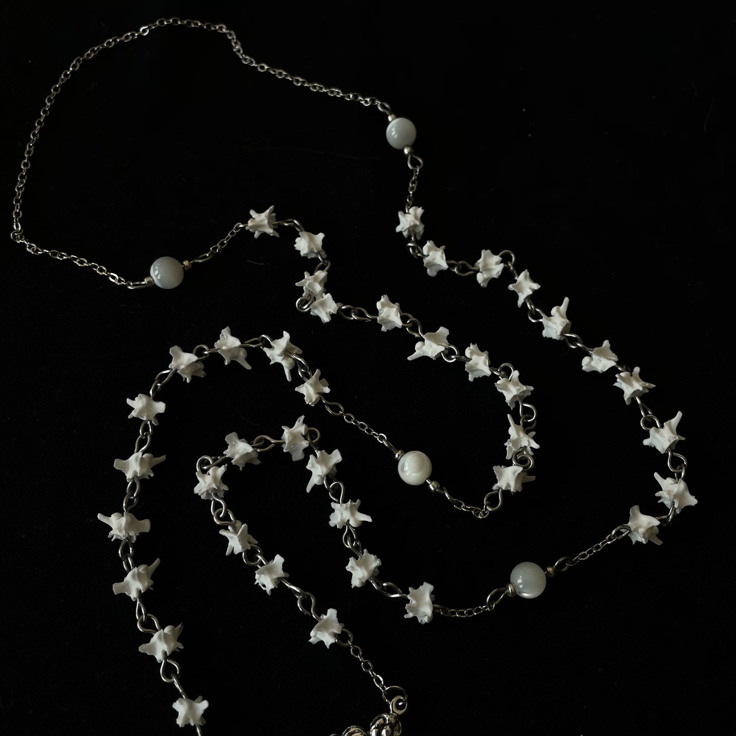 Bone rosary w/ labradorite