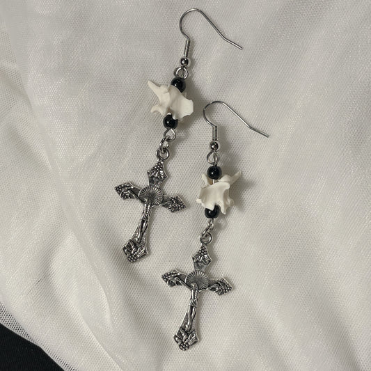 Cross earrings 001