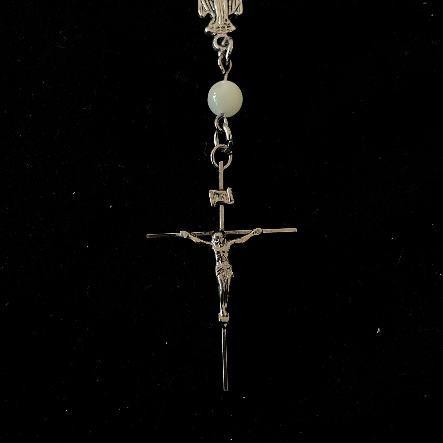 Bone & cross choker