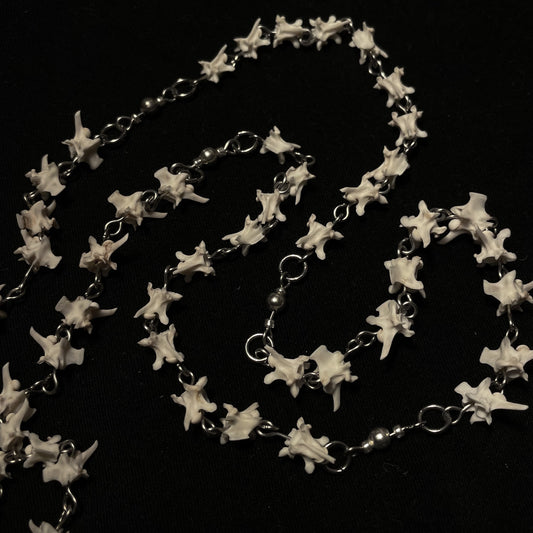 Bone rosary w/ locket