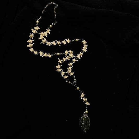 Bone rosary with Labradorite