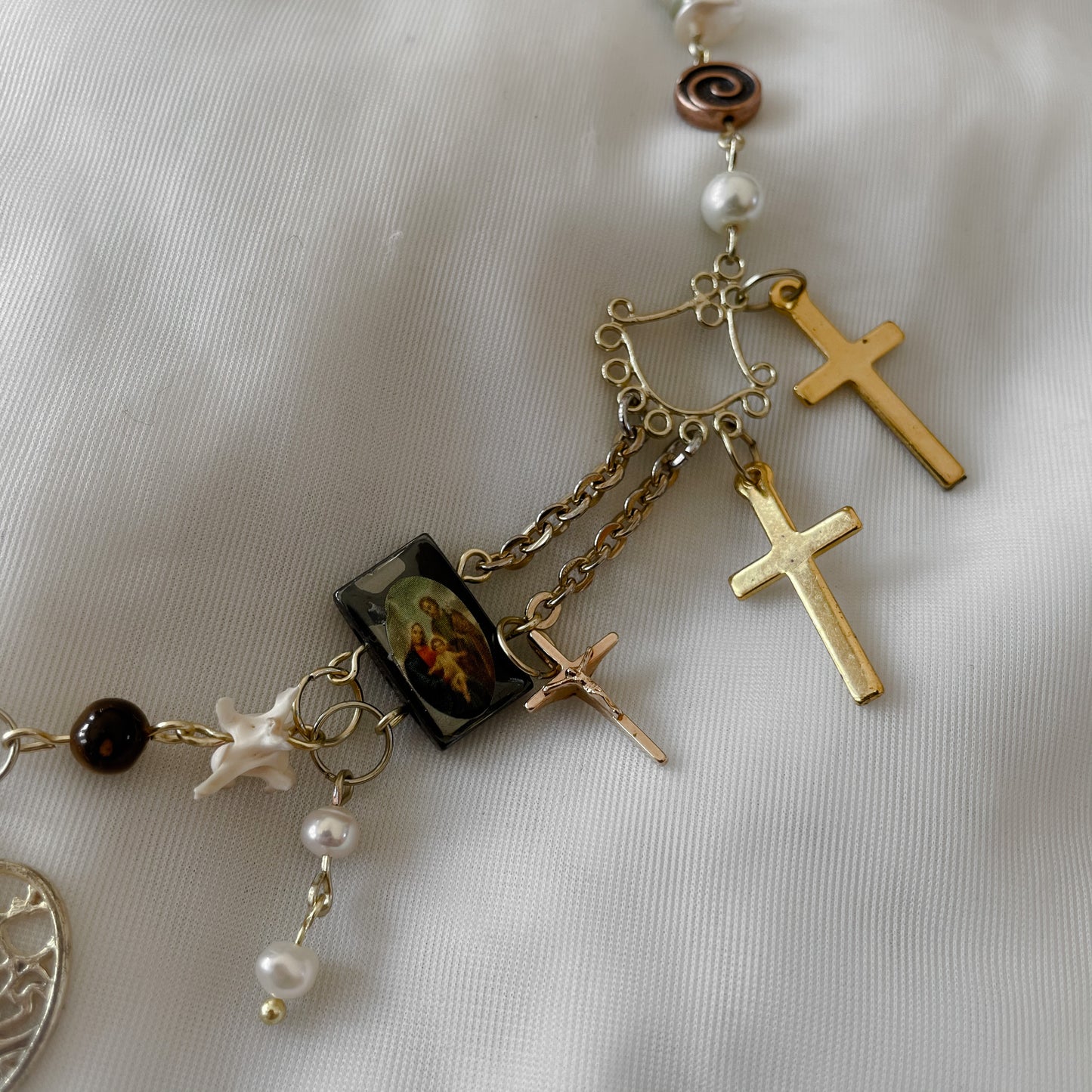 Junk-drawer Jesus choker