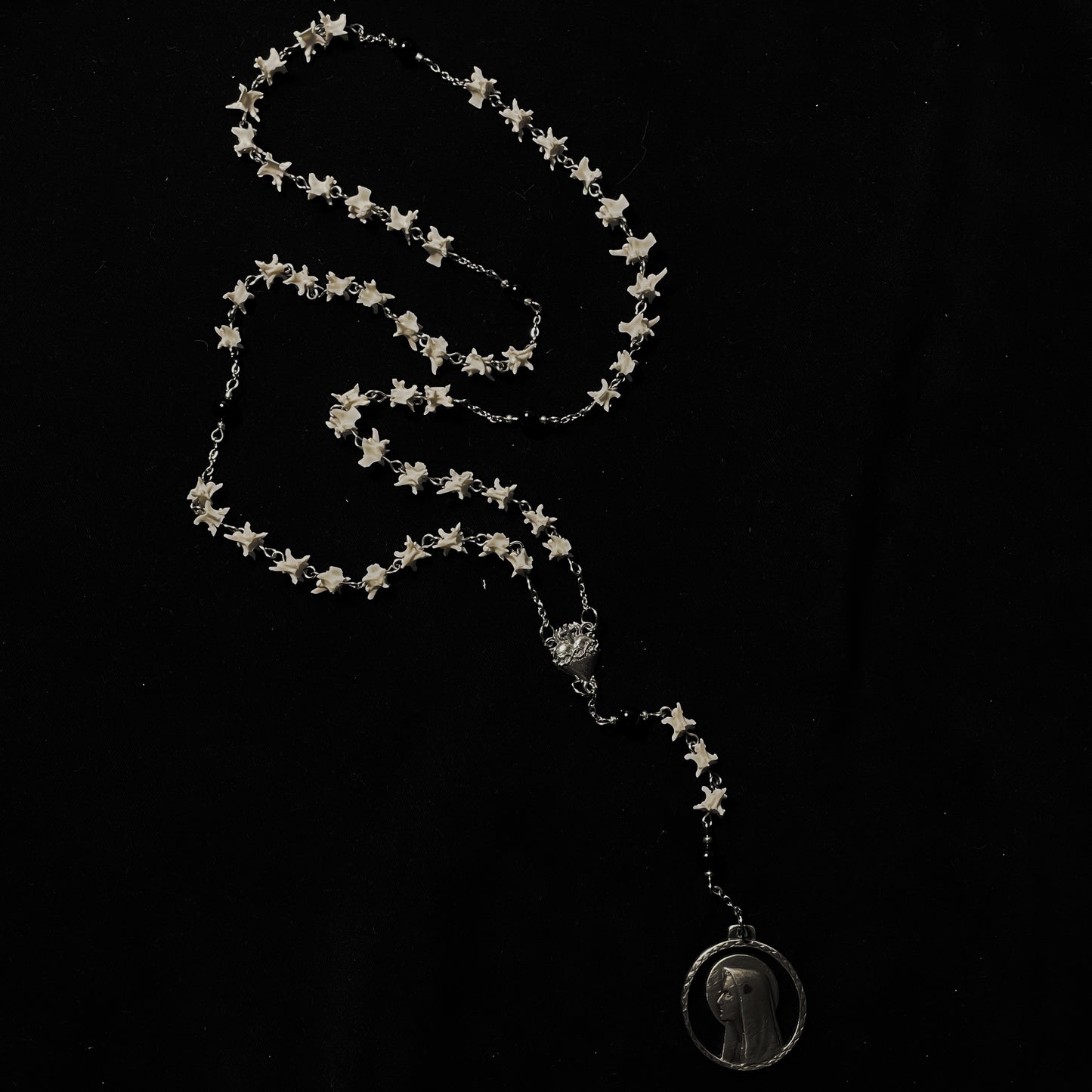 Sacred heart bone rosary