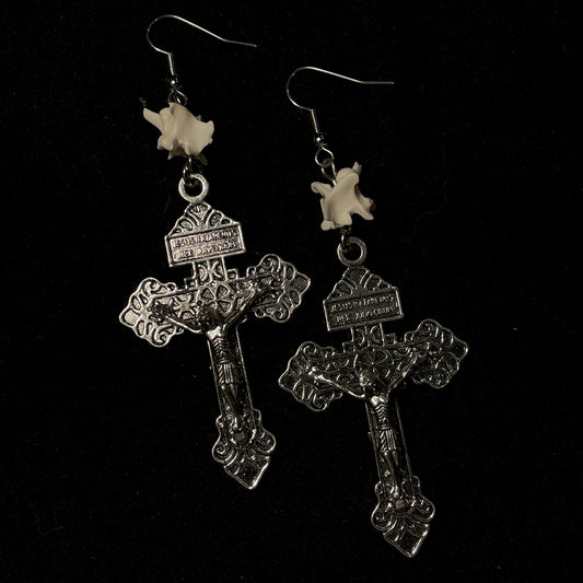 Cross earrings 011